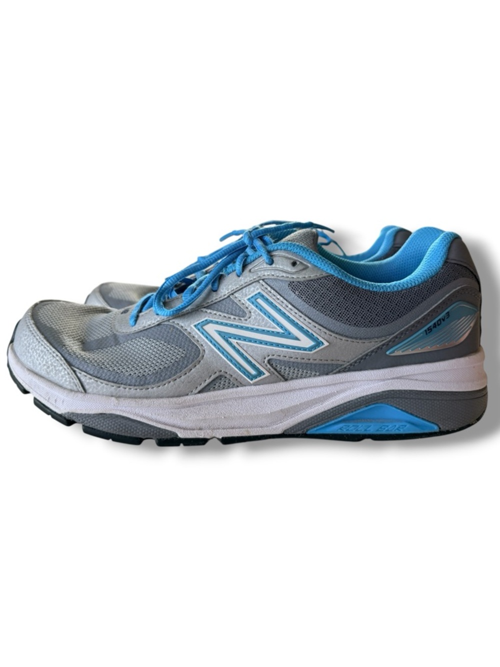 New Balance 1540V3 Runner Shoes Sneakers Silver/Polaris UNISEX Size W 12 M 10.5